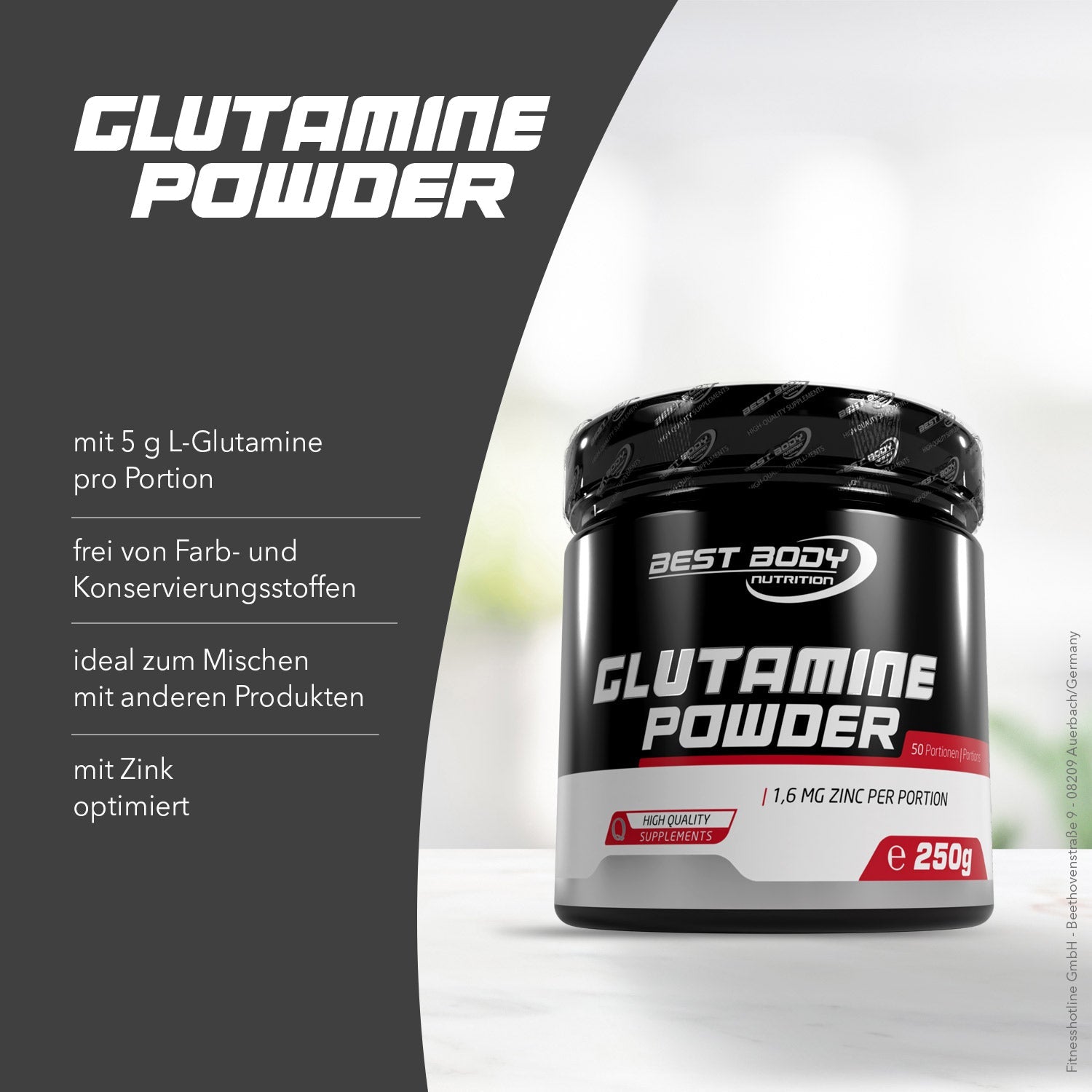 Regeneračný L‑Glutamín – fitness doplnok