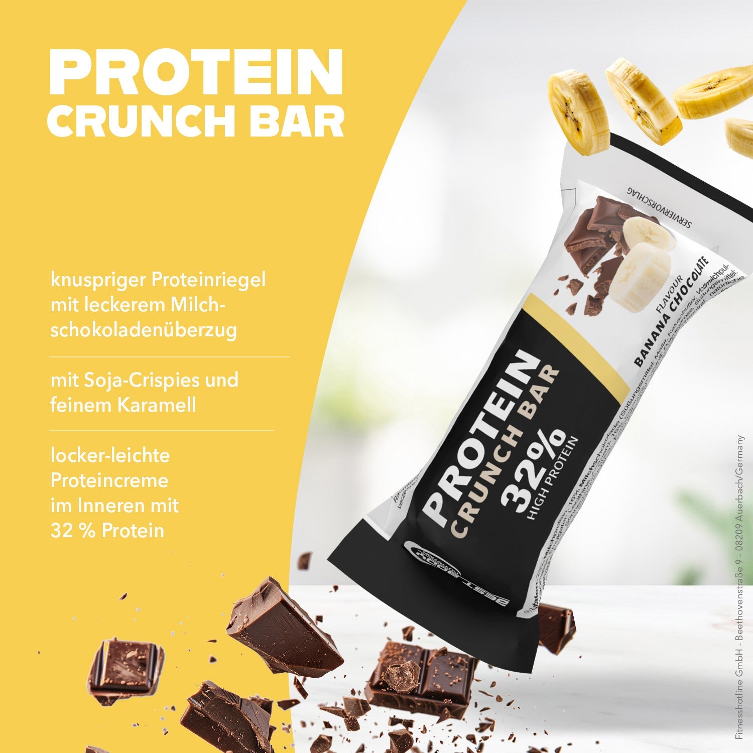 Protein Crunch Bar – Banana Chocolate flavor