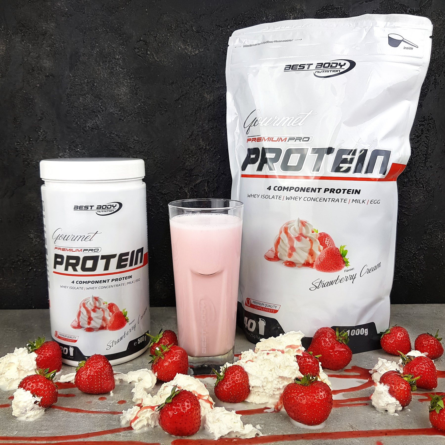 Strawberry Cream proteín Best Body Nutrition
