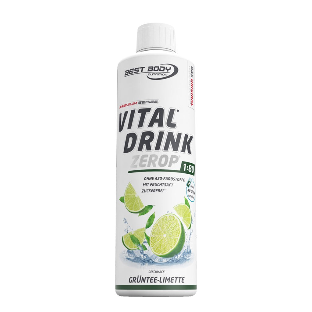 Vital Drink Zerop Green Tea Lime 500ml bottle