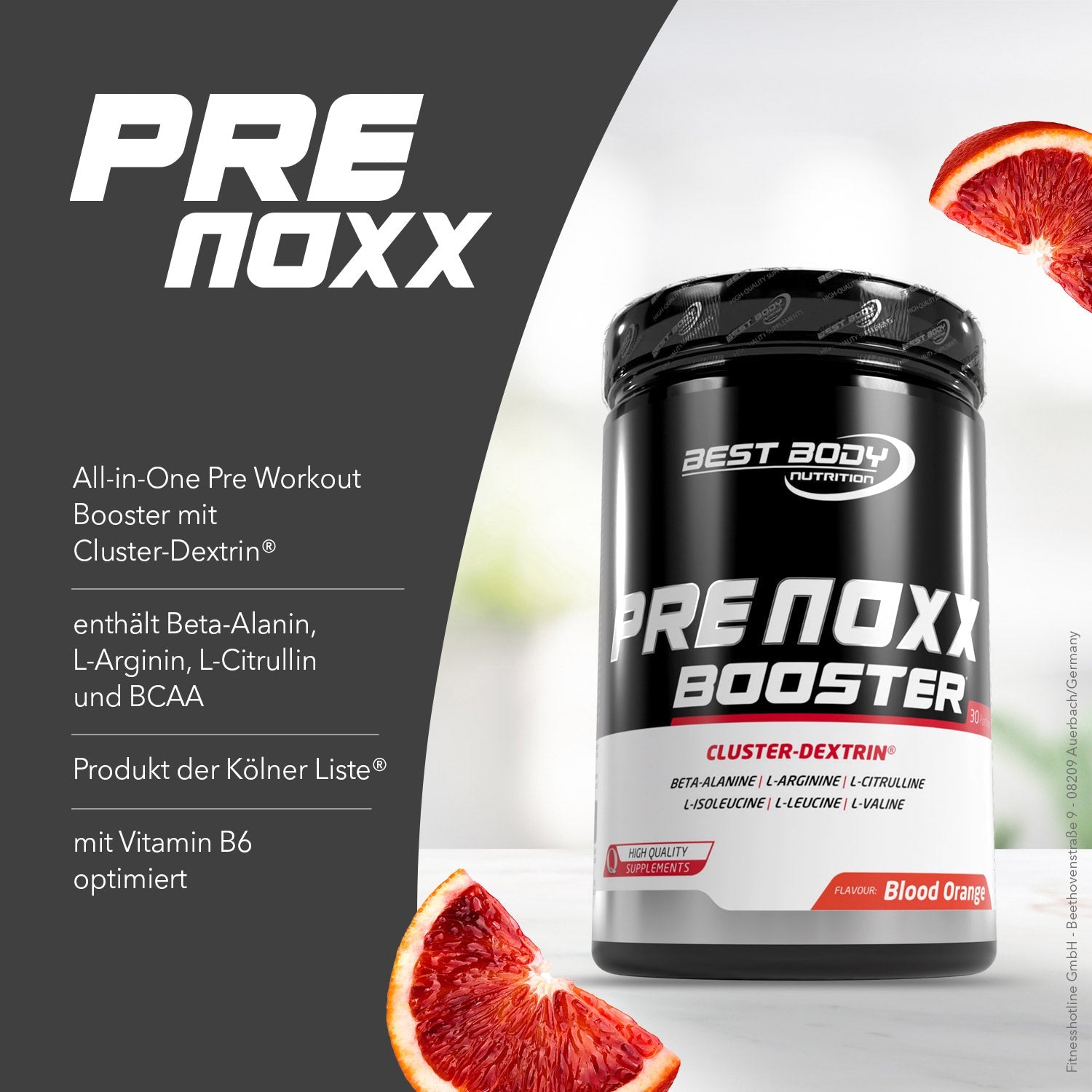 Blood Orange pre-workout powder – Professional
