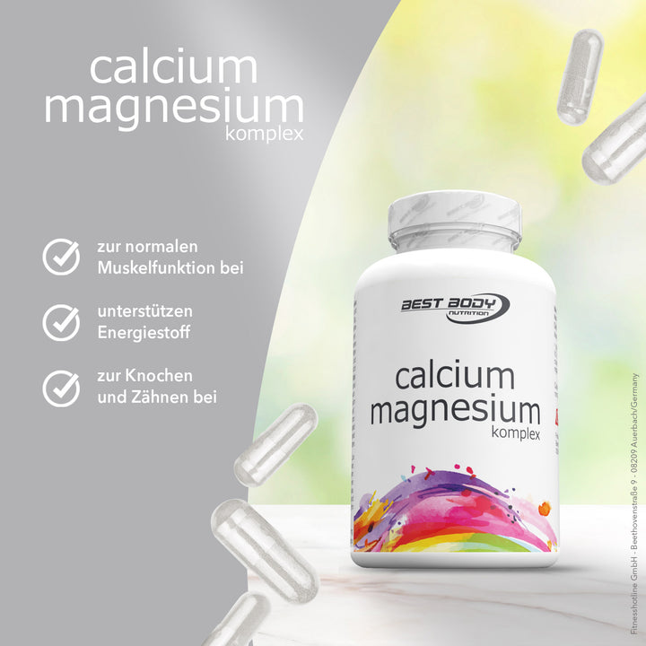 Calcium Magnesium Komplex – podpora svalov a kostí, 100 kapsúl