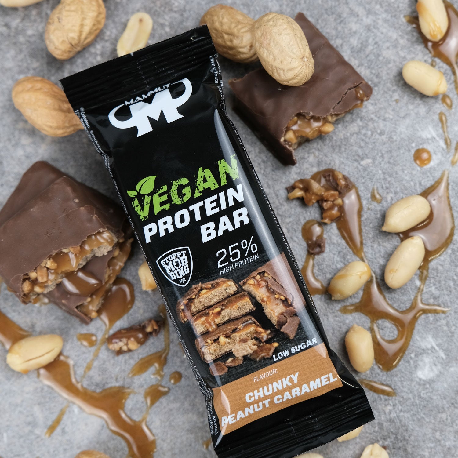 plant-based protein bar – peanut caramel